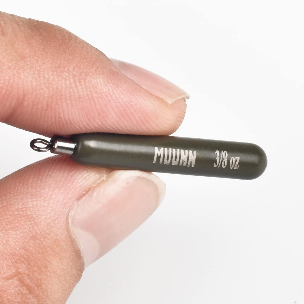 Tungsten Skinny Drop Shot Weights with Rotating Round Eye