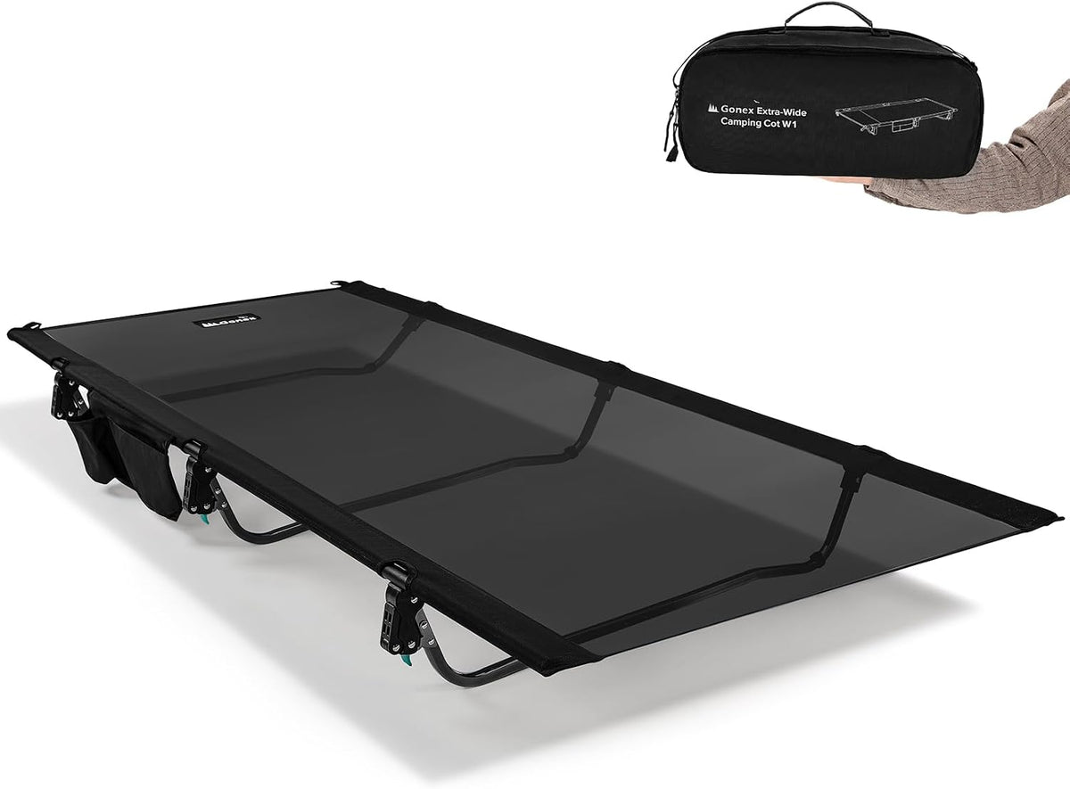 Gonex 31" Wide Camping Cot Lightweight Folding Portable Camp Cot for Adult