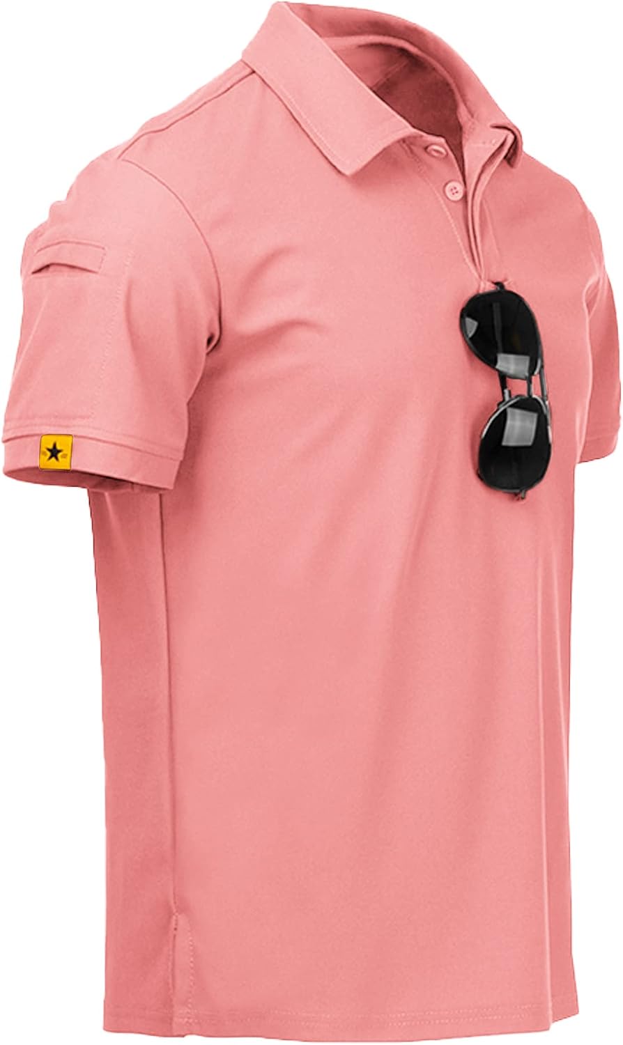 ZITY Mens Polo Shirt Short Sleeve Moisture Wicking Athletic Golf Polos
