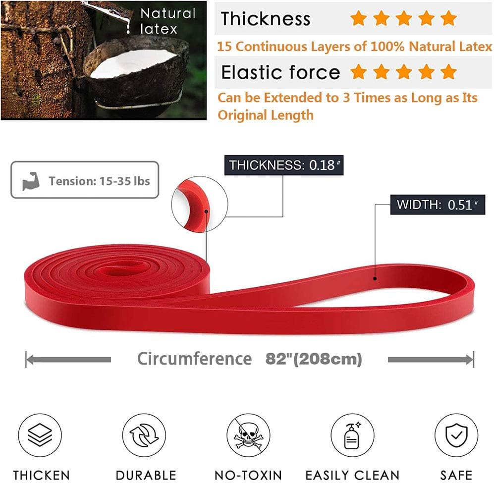 Pull-Up Bands Resistance-Bands Exercise-Bands - Pull up Assistance Bands Workout Bands Resistance for Women Long Resistance Bands Resistance Loop Bands Perfect for Gym Home or Travel