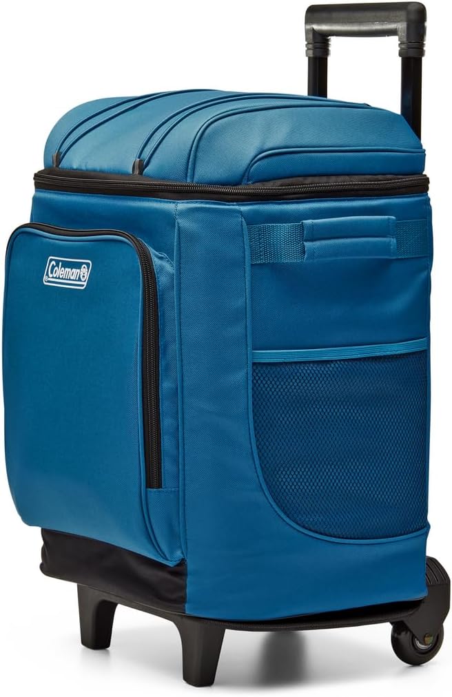 Coleman 42-Can Soft Rolling Cooler with Wheels, Insulated Chiller