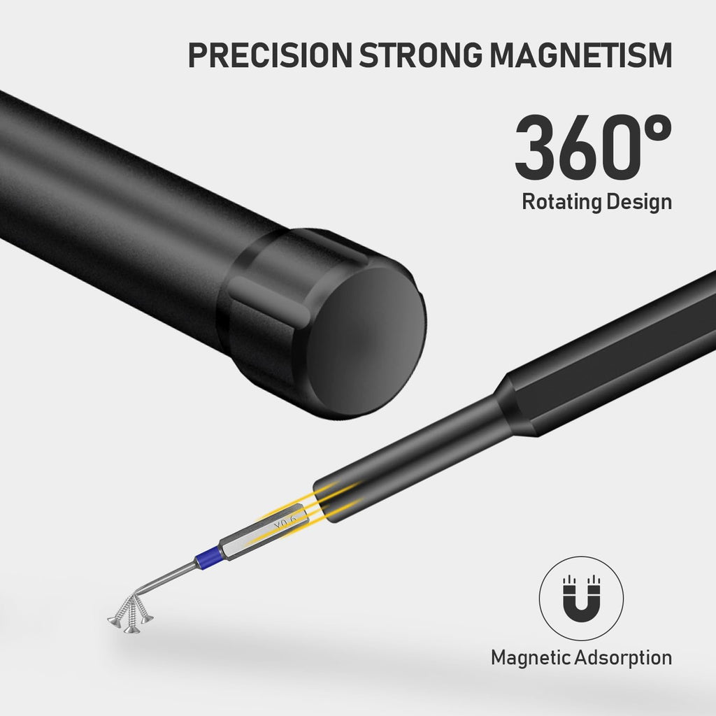 71-in-1 Precision Screwdriver Set with Pop-up Aluminum Alloy Case（Black）