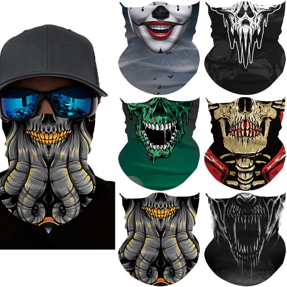 Neck Gaiter Mask,UV Protection Bandana Gator Face Cover Covering Mask,Tube Scarf,Neck Warmer Balaclava,Headband