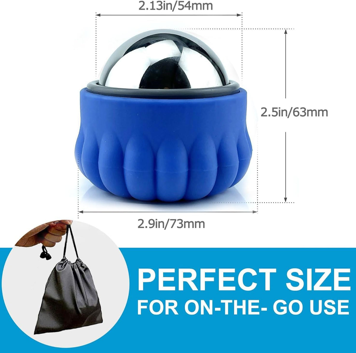 Massage Ice Roller Ball Cold & Heat Therapy Tissue Relief Muscle Recovery