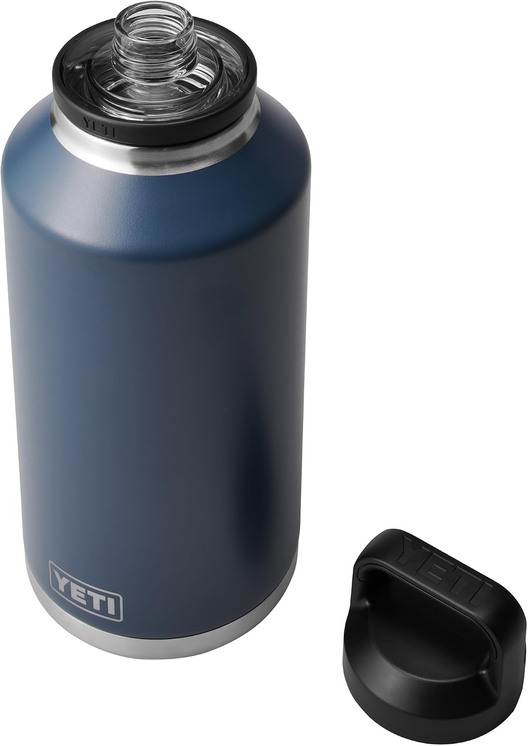 YETI Rambler 64 oz Bottle, Vacuum Insulated, Leakproof, Stainless Steel with Chug Cap, Navy