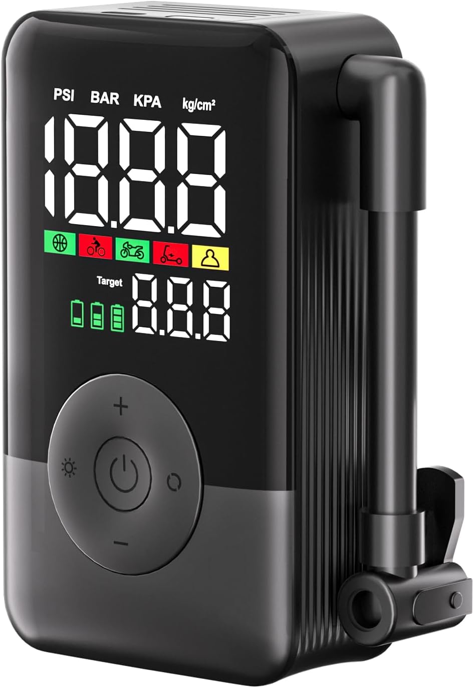 Bike Tire Pump,20s Fast Inflate Bicycle Pump with Guage