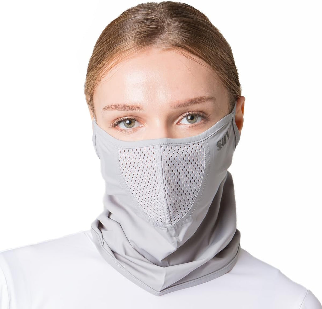 KOREA (Type E) UV Sun Protection Half Face Mask - For Golf, Hiking, Running, Cycling & Outdoor Sports