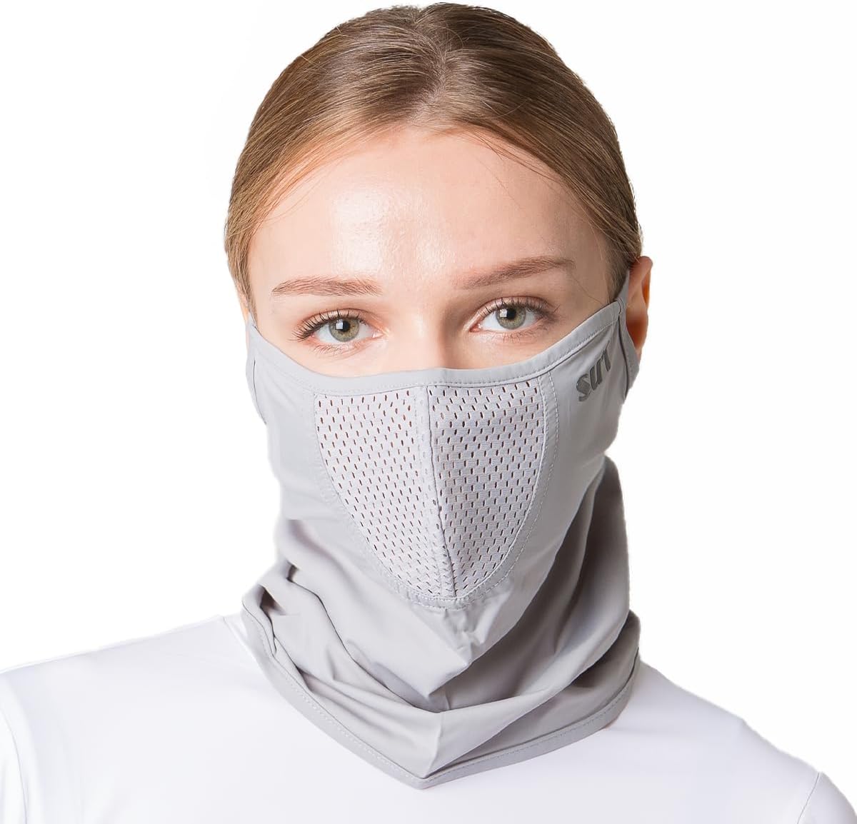 KOREA (Type E) UV Sun Protection Half Face Mask - For Golf, Hiking, Running, Cycling & Outdoor Sports