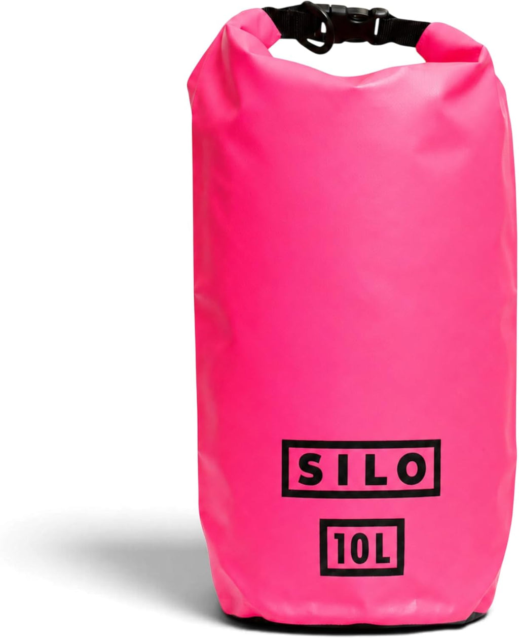 SILO Dry Drop 10L Waterproof Dry Bag - Ultralight Roll-Top Gear Bag for Trail Running, Ultramarathon Crew Drop, Kayaking, SUP, Hiking, Camping, Beach - 500D PVC, Shoulder Strap Grey