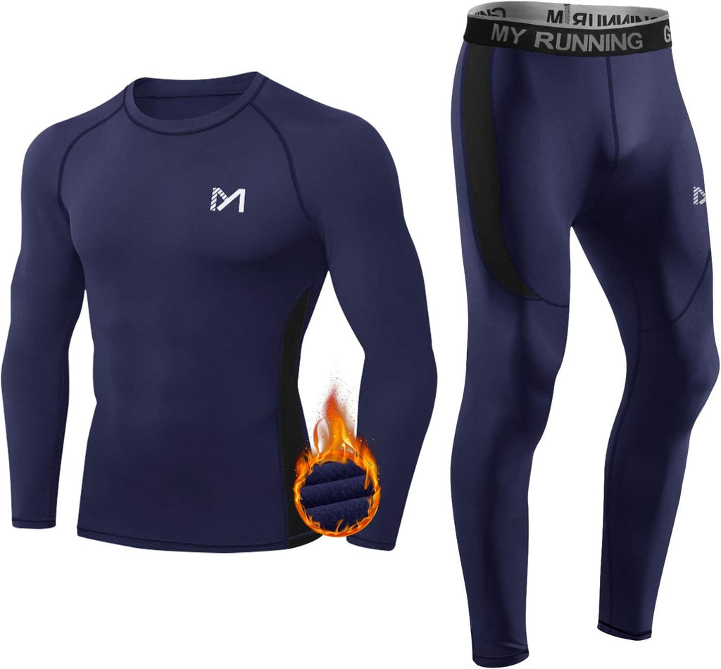 MEETYOO mens Men's Thermal Underwear Set Sport Long Johns Base Layer