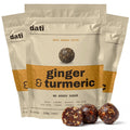 DATI Date Bites, High Fiber Healthy Snack, No Added Sugar, Ginger Turmeric