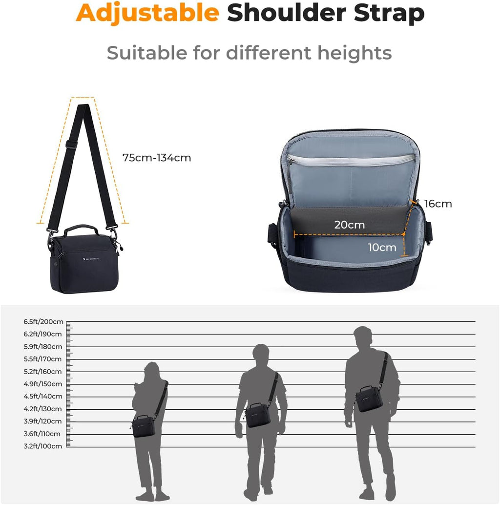 K&F CONCEPT Camera Sling Bag Small Crossbody Case