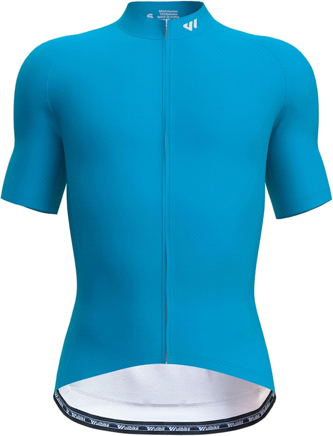 Wulibike Men's Cycling Jerseys Short Sleeve Bike Biking Shirts Full Zip with Pockets Road Bicycle Clothing