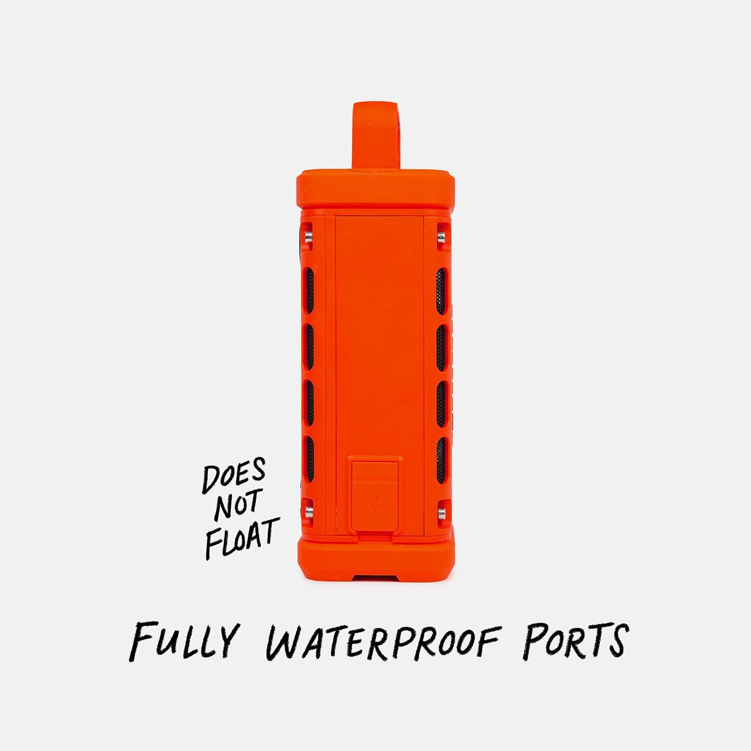 Turtlebox Ranger, Ultra-Portable Bluetooth Speaker, Waterproof, Orange
