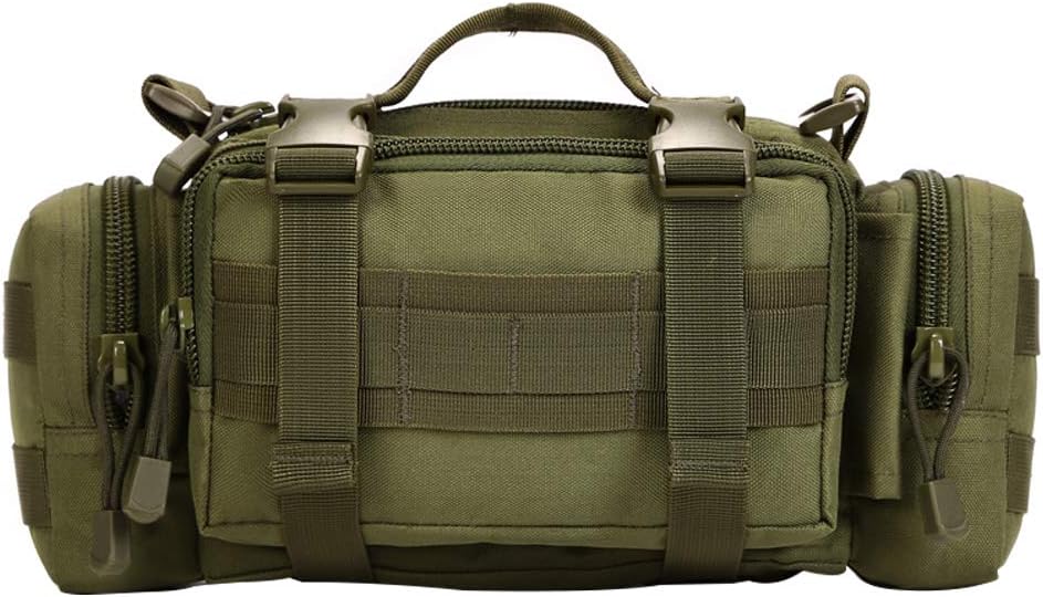 Utility 3P Military Tactical Duffle Waist Bags MOLLE Assault Shoulder Backpack Multifunction EDC Pouches Heavy Duty Fanny Packs (CP camouflage)