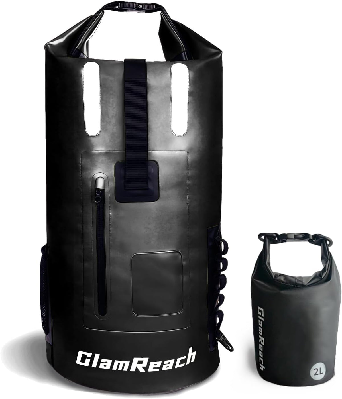 Waterproof Backpack, 35L Dry Bag for kayaking, Hiking, Travel, Camping,Fishing & Paddle Boarding with 2L dry bag for Men &Women