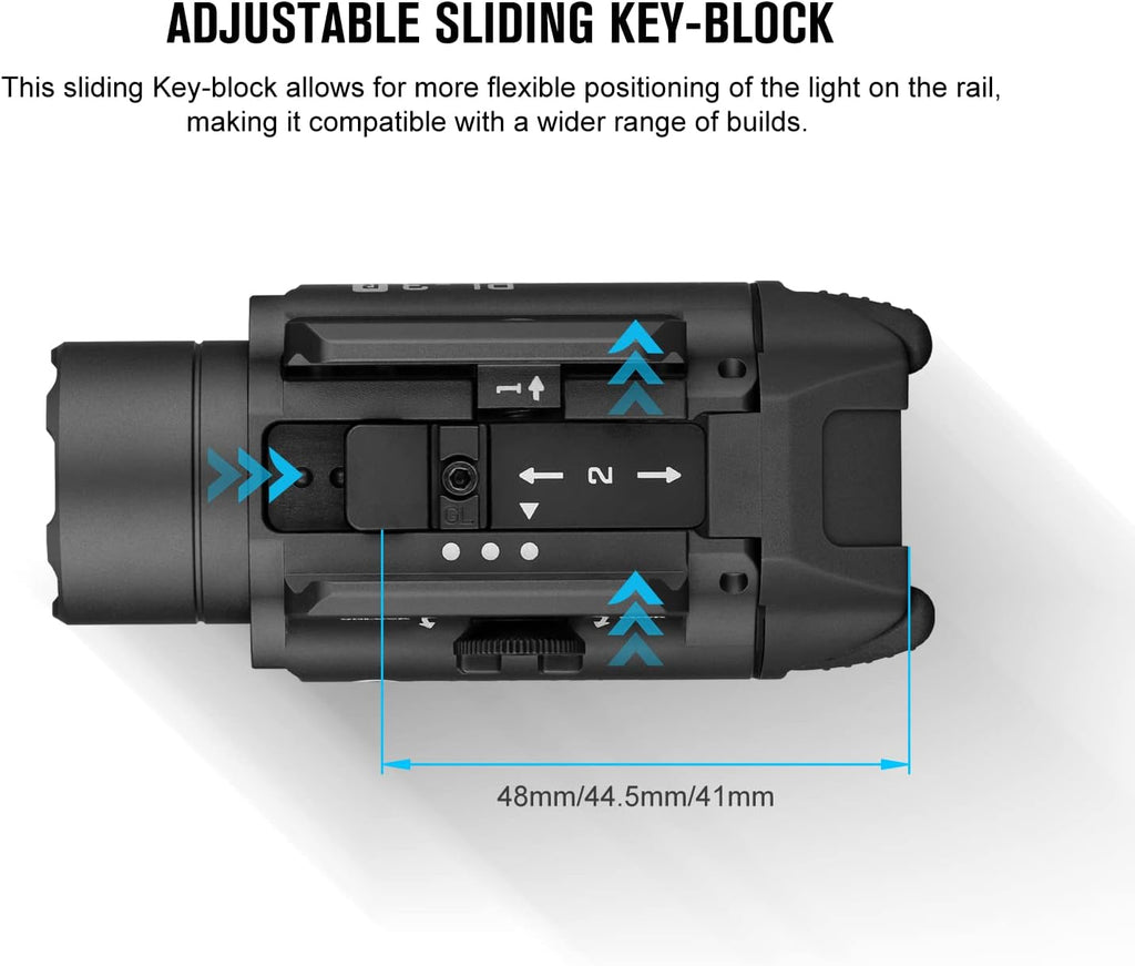 OLIGHT PL-3R Valkyrie 1500 Lumens Rechargeable Rail Mounted Weaponlight