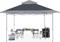 ABCCANOPY 13x13 Instant Pop Up Canopy Tent, Double Vented Top, Gray
