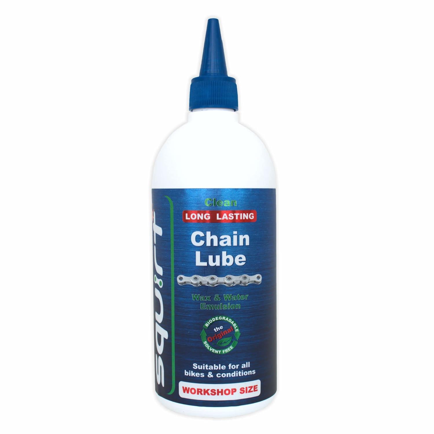 Squirt Chain Lube for Bikes 500 ml – Long-Lasting Lubricant for All Bike Chains – All-Weather Dry Bike Chain Lube to Reduce Noise – Bicycle Tools & Maintenance Aid