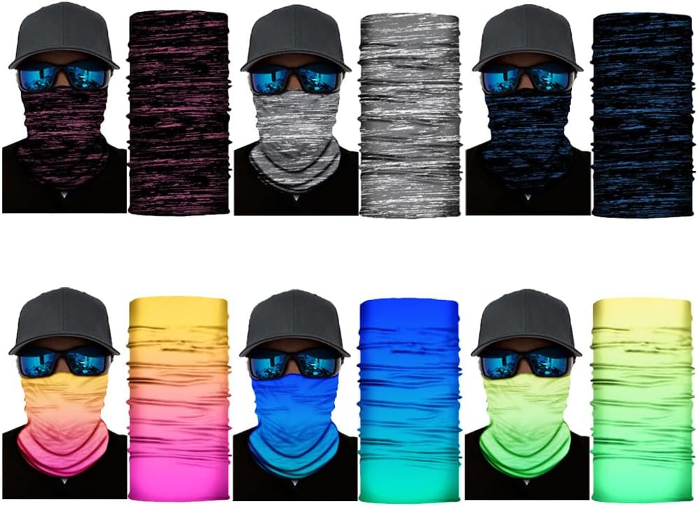 Neck Gaiter Mask,Bandana Gator Face Cover Mask Sun UV Protection,Neck Warmer Balaclava,Tube Face Scarf,Headband for Outdoor