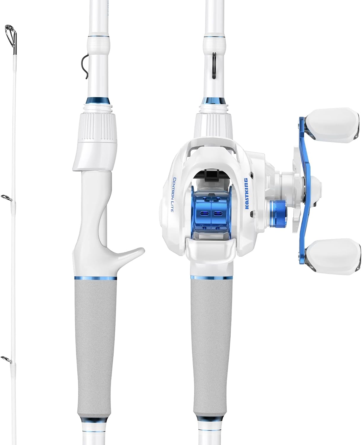 KastKing Centron Lite Fishing Rod and Reel Combo, Baitcaster & Spinning
