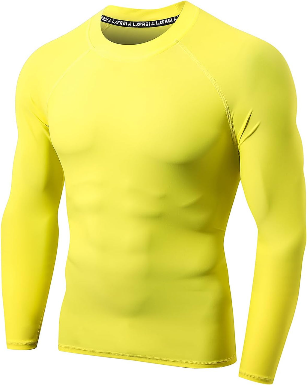 LAFROI Men's UPF 50+ BJJ Rash Guard Sun Protection Swim Shirt Long Sleeve