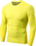 LAFROI Men's UPF 50+ BJJ Rash Guard Sun Protection Swim Shirt Long Sleeve