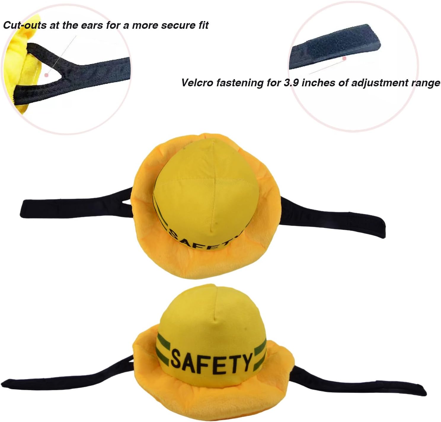 Dog Construction Costume for Medium Dog Helmet and Service Dog Vest Cute Outdoor Workers hat for pet Halloween Architect ostume