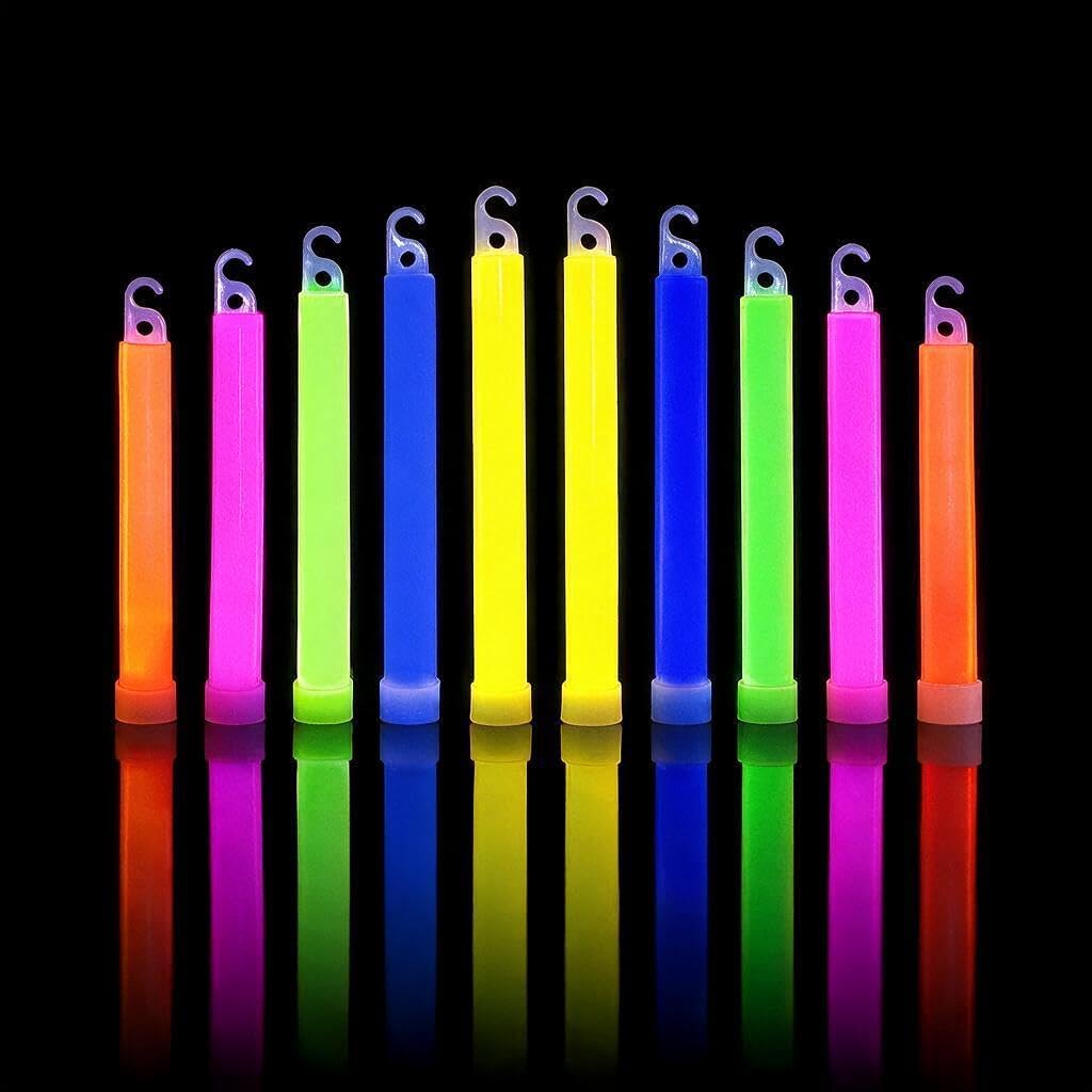 novelinks 50 Pack 6 Inch Glow Sticks Bulk Party Pack for Kids and Adults