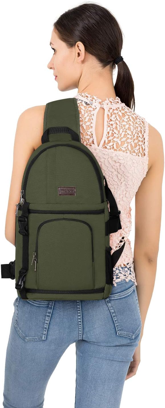 MOSISO Camera Sling Bag, Photography Shoulder Bag Compact Camera Backpack