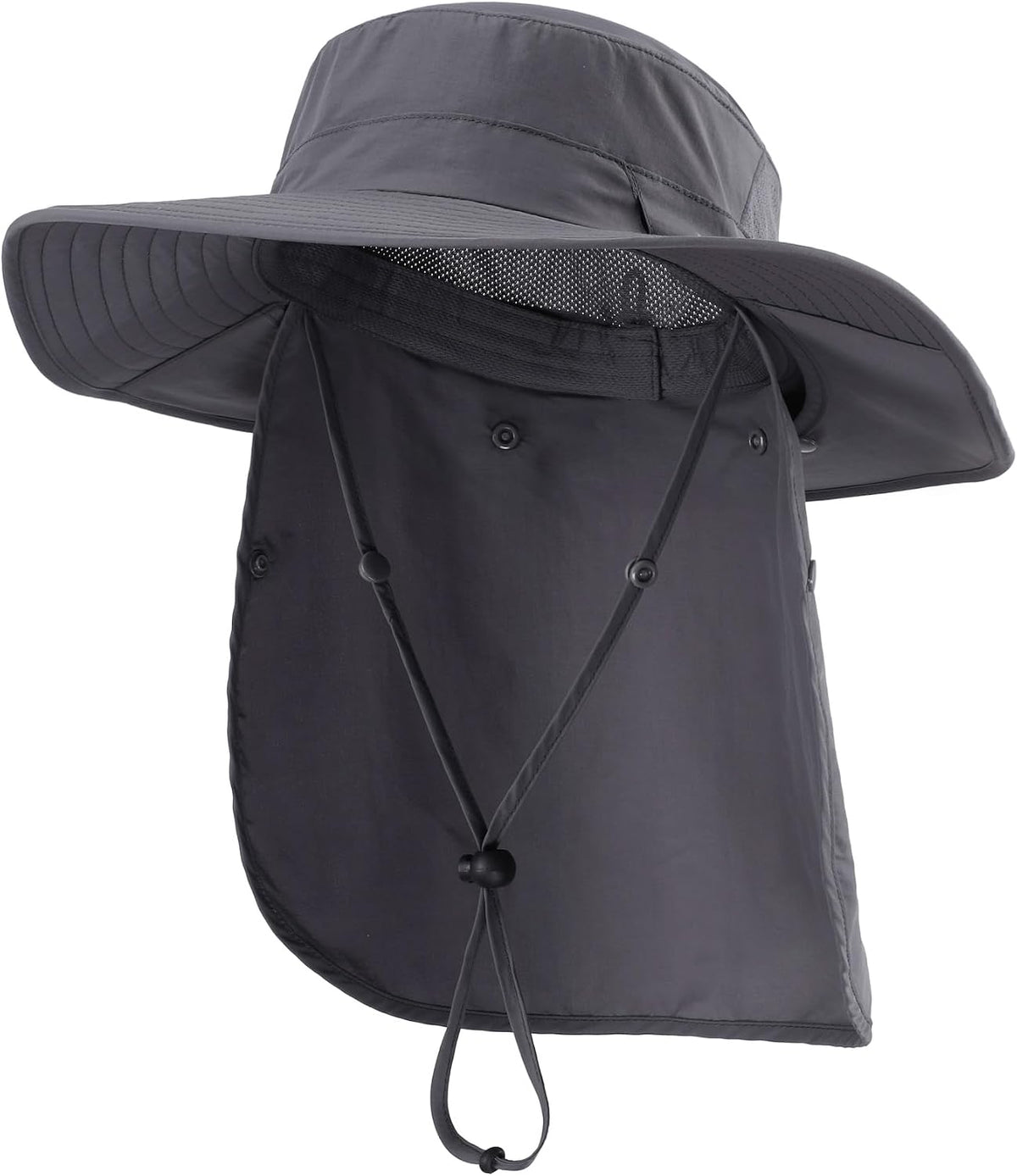 Home Prefer UPF 50+ Wide Brim Sun Hats with Neck Flap Sun Protection Hat for Men Women Gardening Fishing Summer Bucket Hat