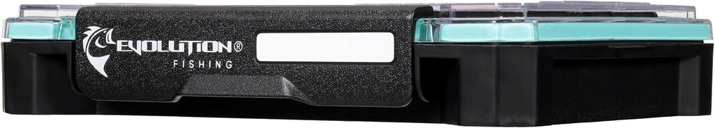 Evolution Fishing BallistiX 3.5 Terminal Tackle Tray – Waterproof Tackle Storage Box with Anti-Migration Design, One-Hand Latch, Polycarbonate Lid, Rust-Resistant Terminal Tackle Organizer