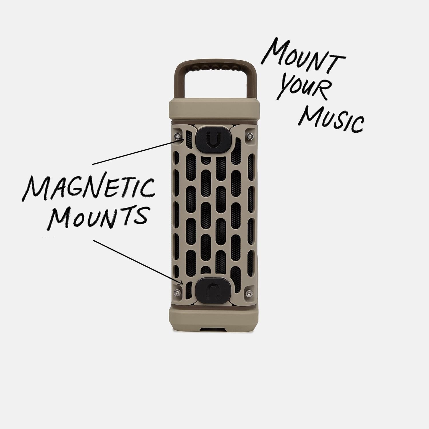 Turtlebox Ranger, Ultra-Portable Bluetooth Speaker, Waterproof, Tan