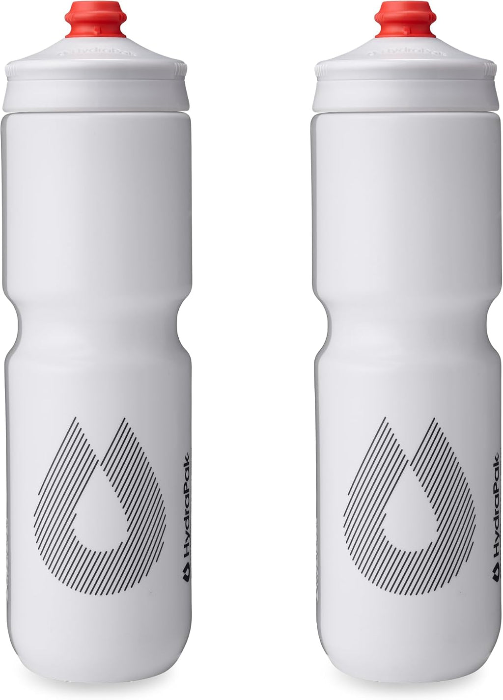 HydraPak Breakaway Surge Lightweight Bike Water Bottle (30oz, White)