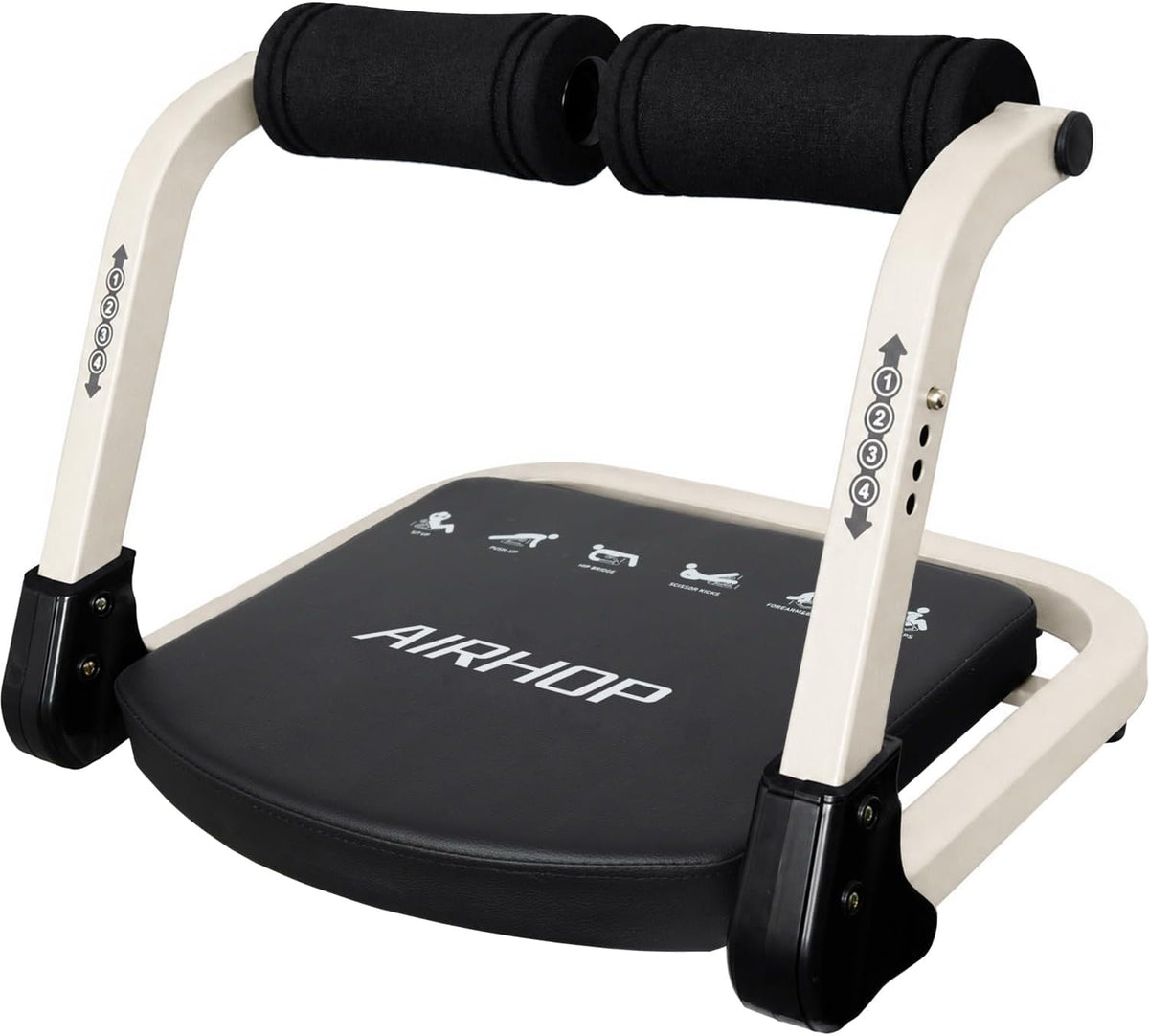AIRHOP Ab Machine 4-Speed Auto Rebound Sit Up Abdominal Trainer Home Gym