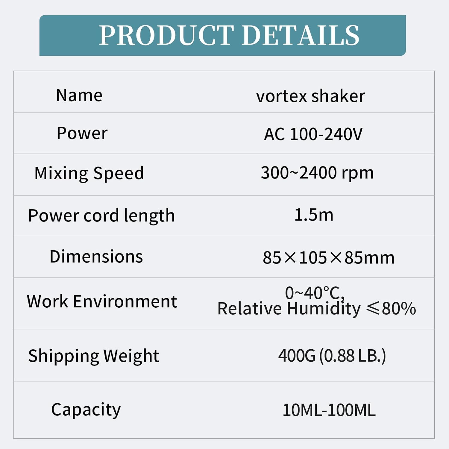 Model Vortex Paint Shaker Mixer,0-2400RPM