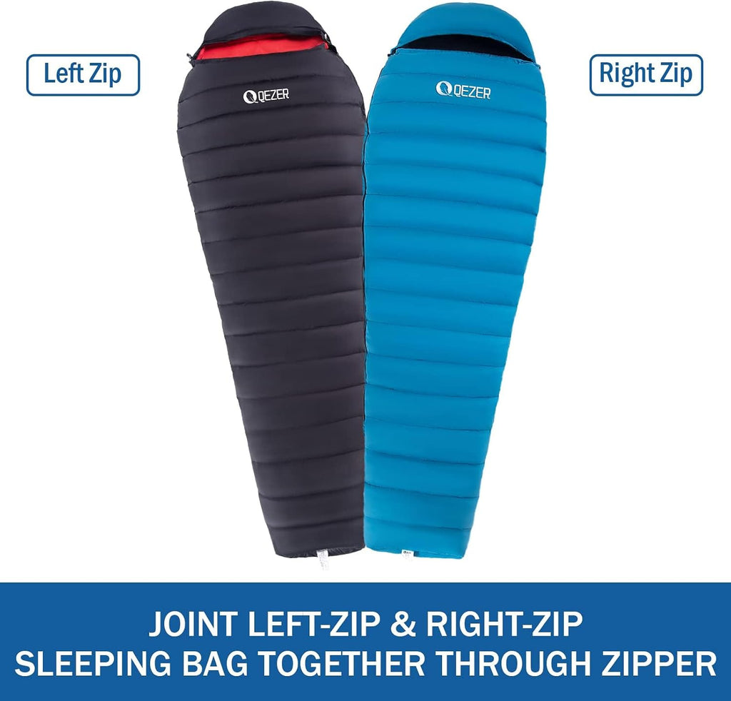Ultralight Down Sleeping Bag for Adults, 600 Fill Power Backpacking