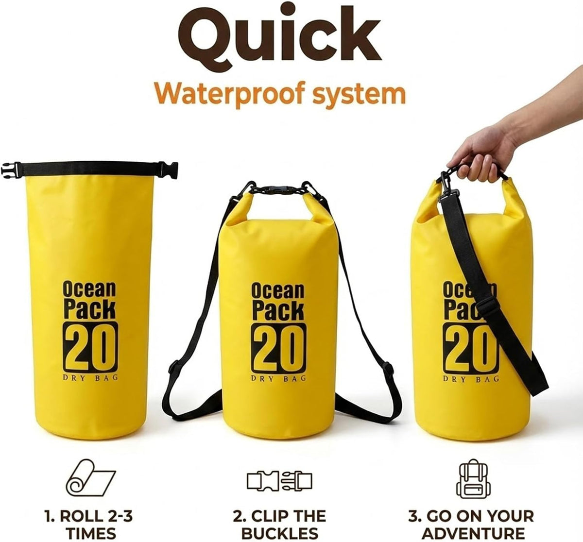 Floating Waterproof Dry Bag for Kayaking Boating Paddle Boarding