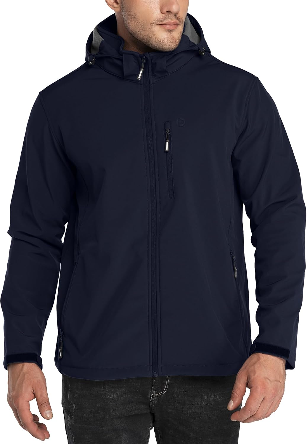 Outdoor Ventures Men's Softshell Jacket Waterproof Fleece Rain Shell Coat