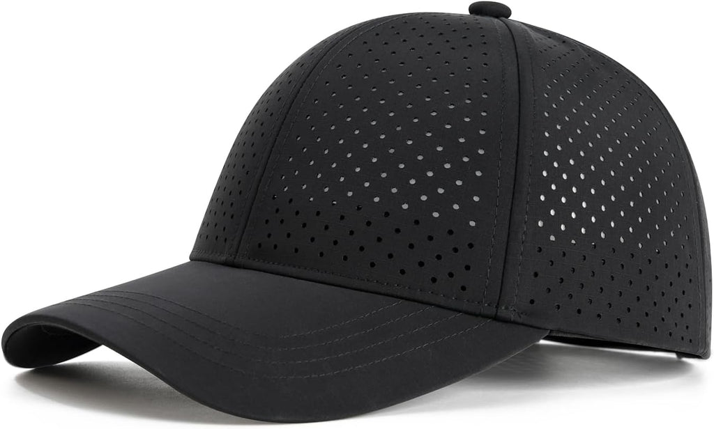 FEINION Men Laser Mesh Breathable Snapback Baseball Cap