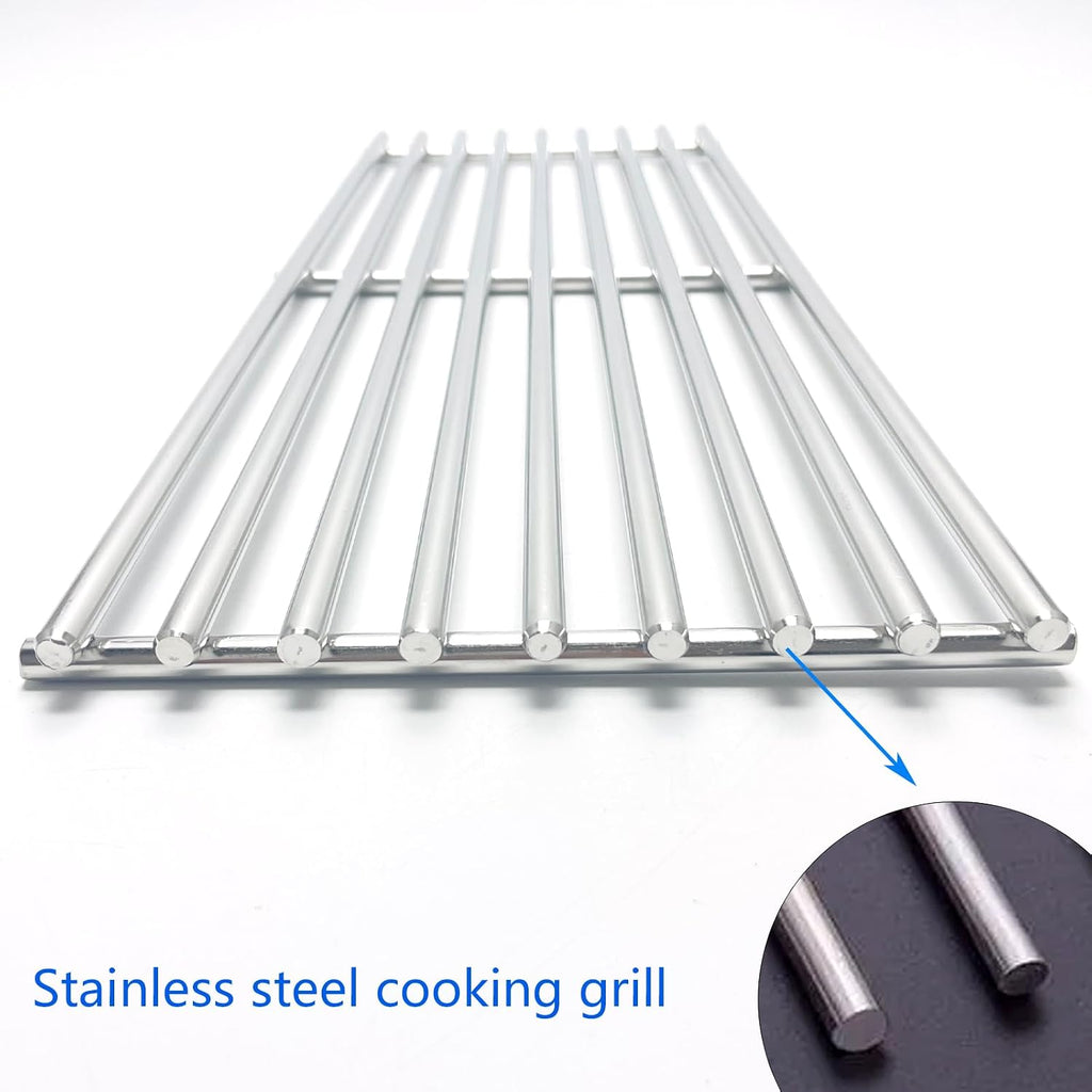 17-3/8" Stainless Steel Grates for Broil King Baron 320, 340, 420, 440, 490 Huntington 2122-64 2122-67 6020-54 6020-57 6020-64 Broil-Mate 7020-54 7020-64 7120-64 Sterling Gas Grill