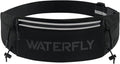 WATERFLY Running Belt Fanny Pack, Runner Race Belt with Bib Clip Black