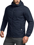 CQR Men's Lightweight Warm Insulated Jacket, Windproof Water Resistant Winter Active Coat for Hiking Work Outdoor Tactical