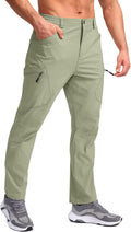 Pudolla Men's Lightweight Hiking Pants with 7 Pockets Quick Dry Water Resistant Fishing Travel Pants