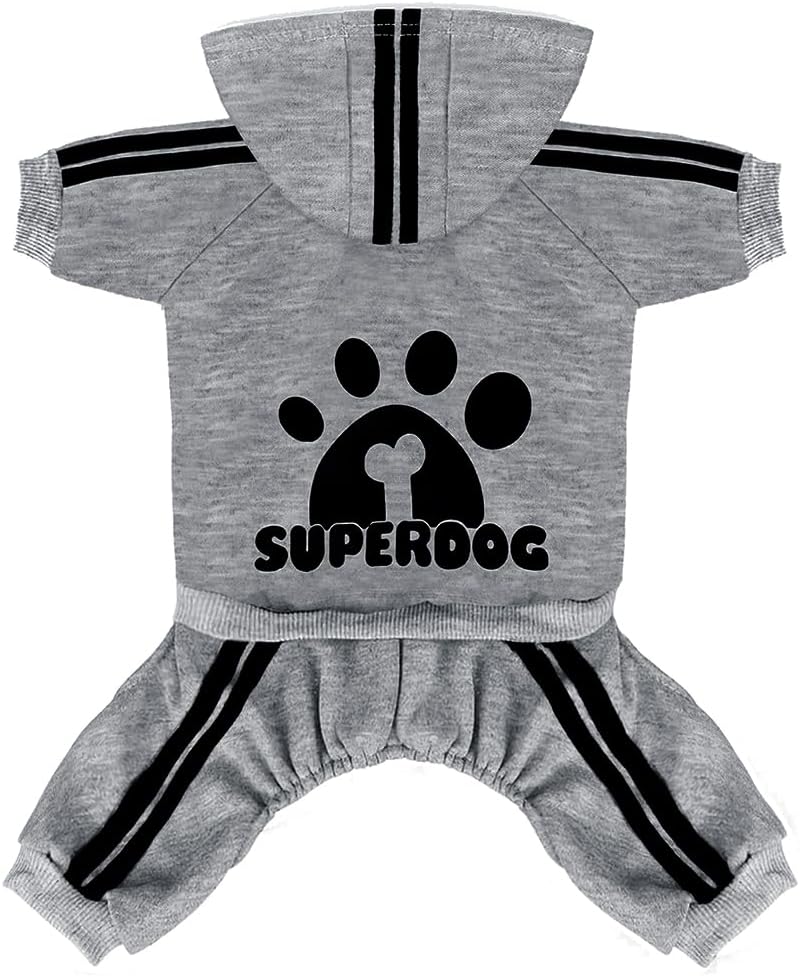 Dog Hoodie 4 Legs Jumpsuit Puppy Clothes Pullover Sweatshirt Pet Coat