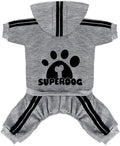 Dog Hoodie 4 Legs Jumpsuit Puppy Clothes Pullover Sweatshirt Pet Coat
