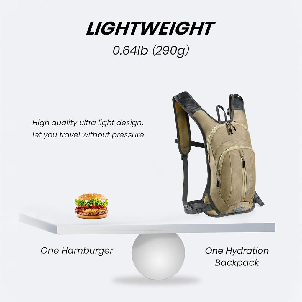Nepest Hydration Pack Backpack with 2L Water Bladder Reflective Lightweight
