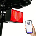 Smart Bike Tail Light, DIY Patterns & Text, USB-C Rechargeable, IPX5