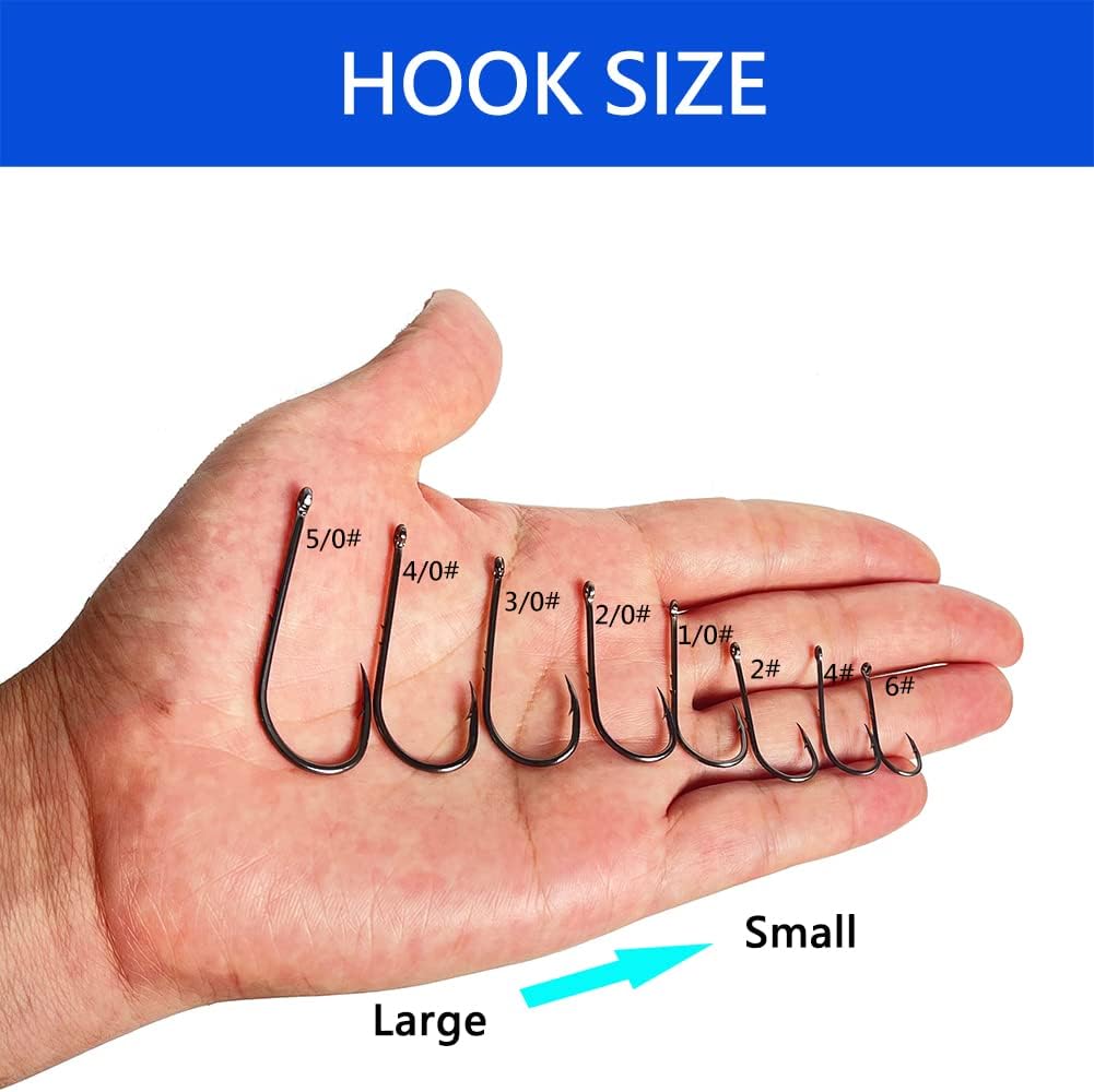 AMHDV 200pcs/pack Baitholder Fishing Hooks Forged Long Shanked Fishing Hook Barbed Shank Beak Bait Holder Hooks