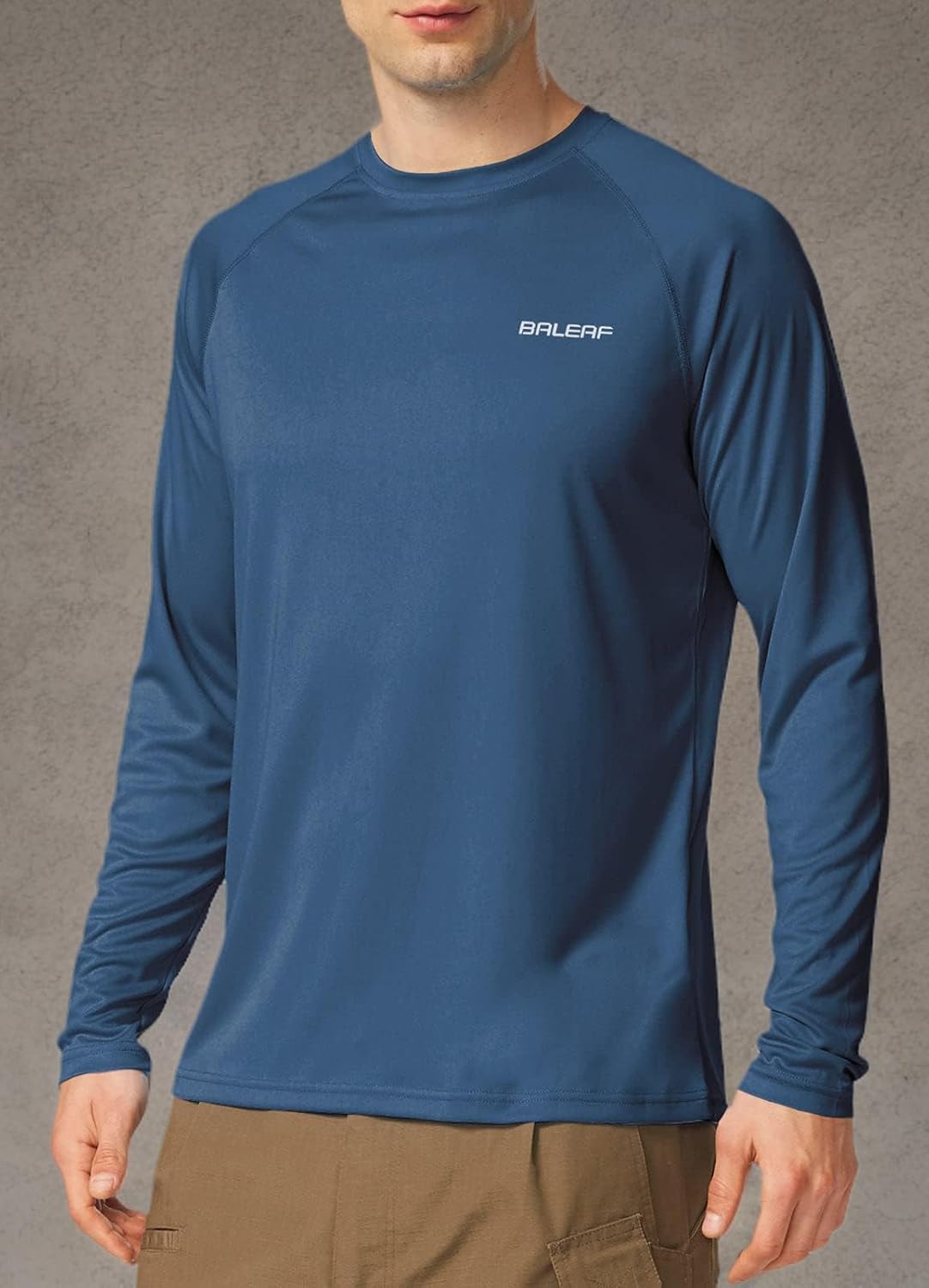 baleaf Men's UPF 50+ Sun Protection Shirts Long Sleeve Rash Guard